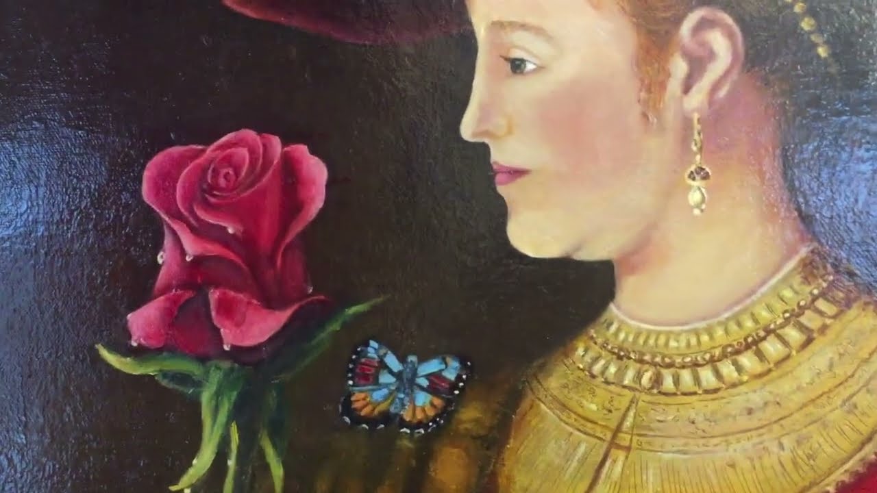 A Rose for Saskia #oil #art #painting #oilpainting#Stari novac#Srpski sport#Rembrandt#nba#