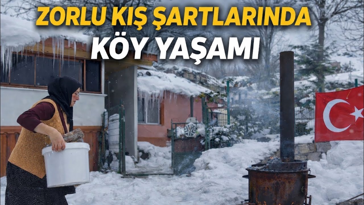 HAYVANCILIKLA UĞRAŞAN AİLENİN KIŞIN YAŞAMI..