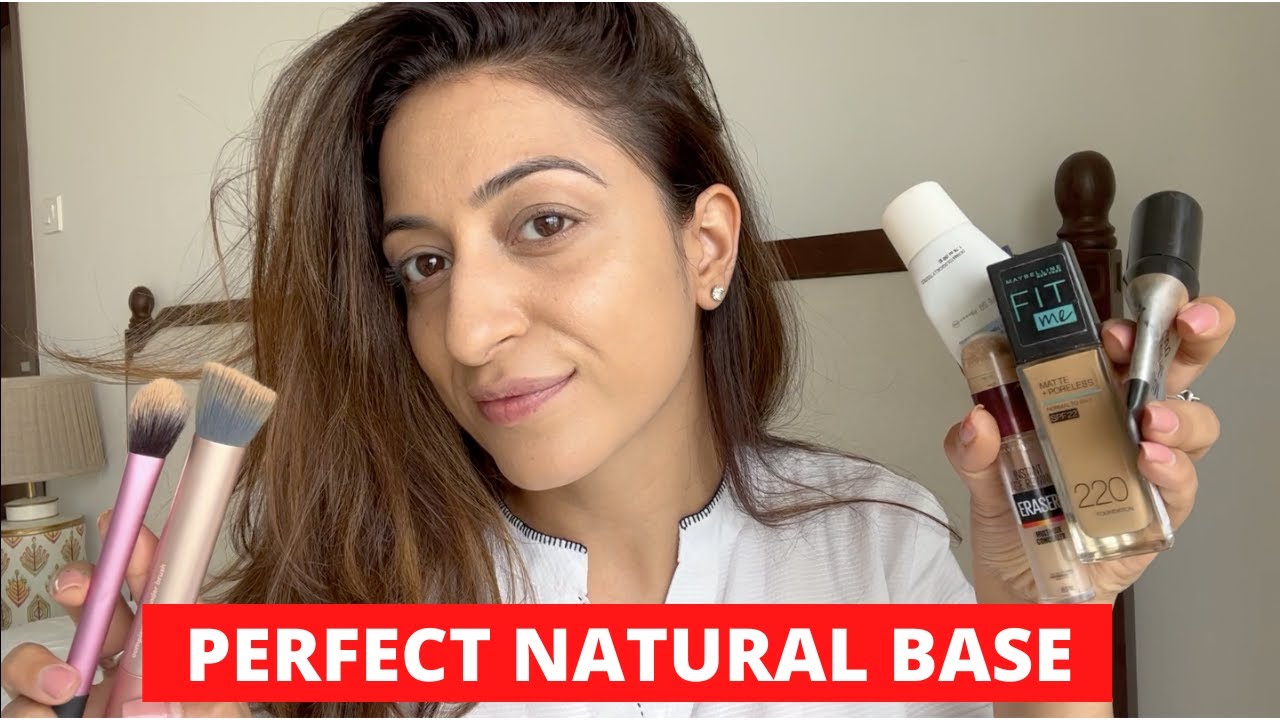 Perfect Natural Base Makeup - Glowy Base Tutorial | How I Prime my Face | Natural Foundation