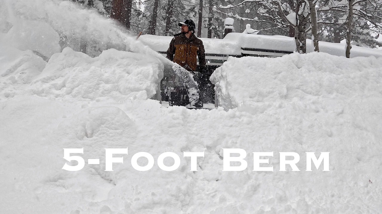 The Most Satisfying Snow Clearing After Massive TAHOE Storm (ASMR)