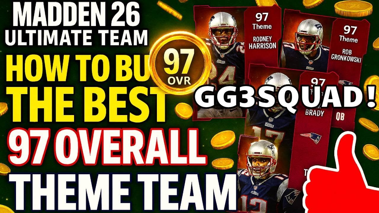 HOW I BUILT THIS 97 OVERALL THEME TEAM IN MUT 26!!!  #madden26 #gg3squad #madden26gameplay