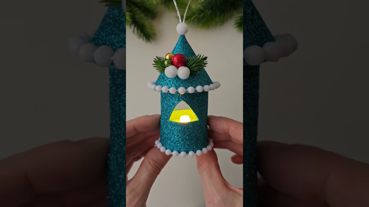 Christmas Lantern ☃️🎄Christmas Decorations #christmas #diy #lantern