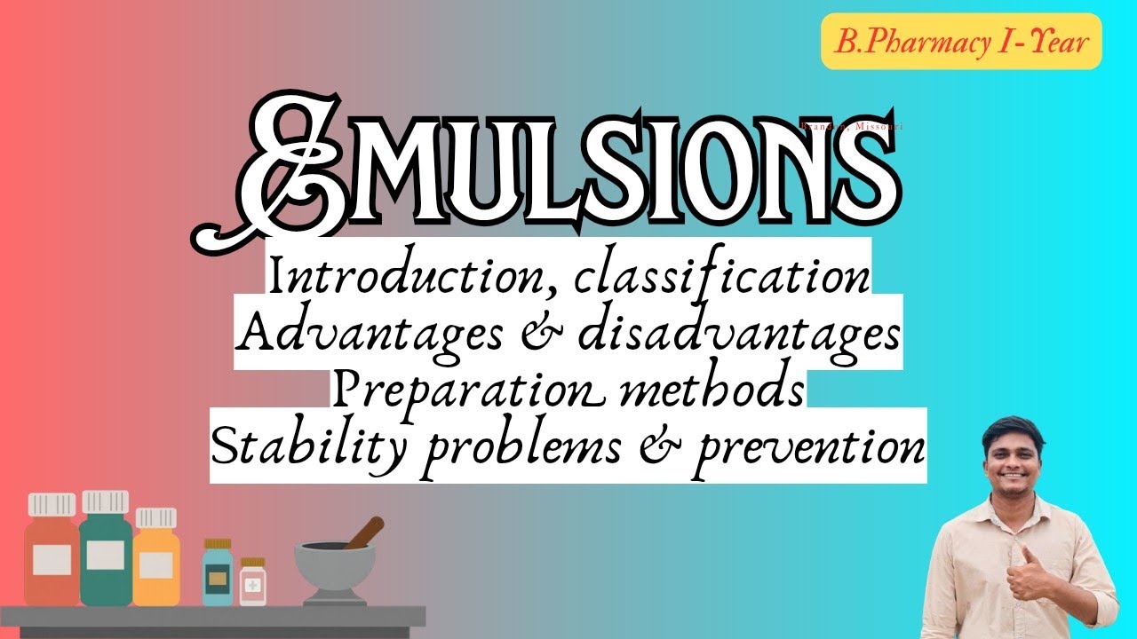 Emulsions Every detail | Must Know for Exams...