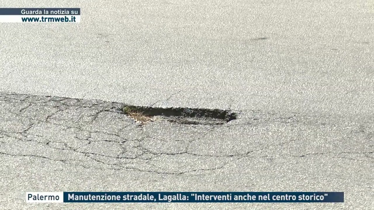 Palermo - Manutenzione stradale, Lagalla: 