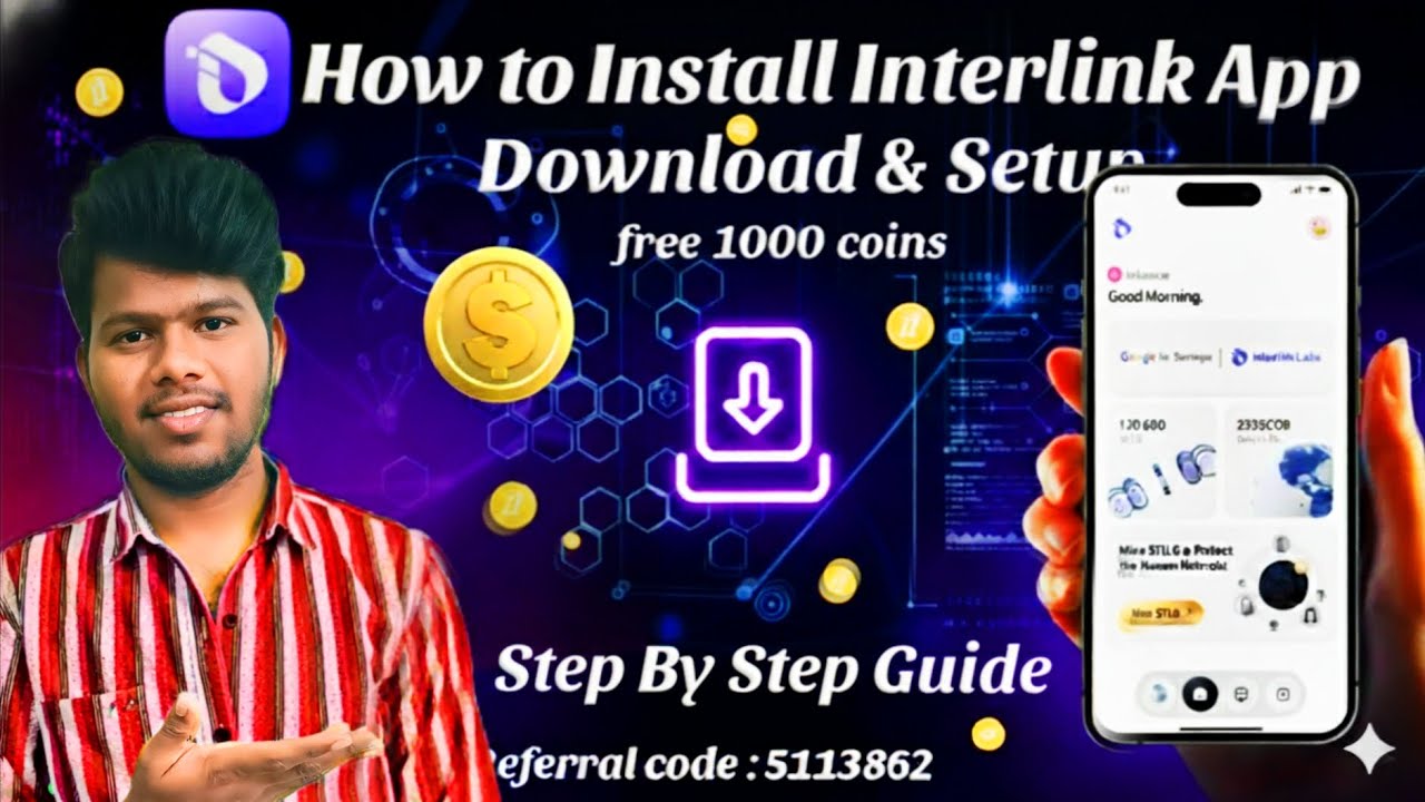 How to Install Interlink App | Step by Step Guide | Get Free 1000 Coins Instantly |  Setup Tutorial