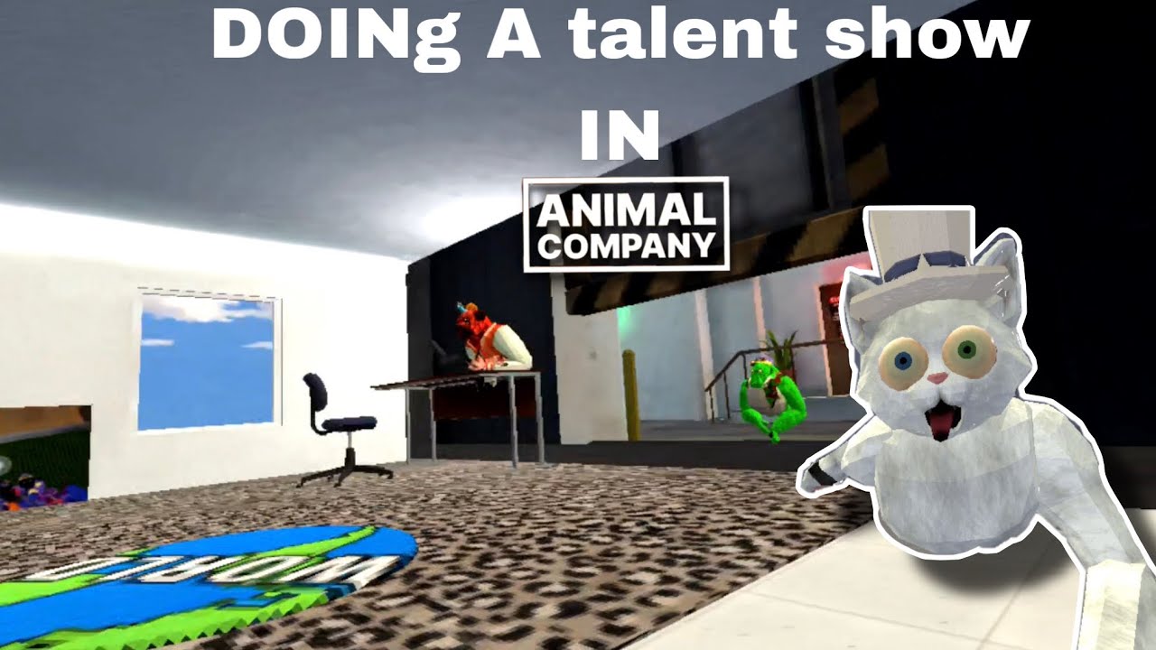 Doing a talent show in animal company