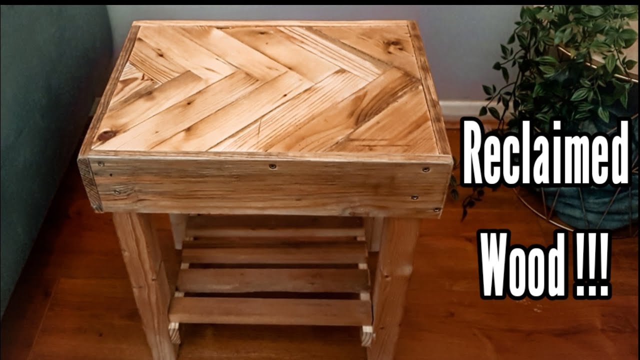 Building a Side Table | DIY Chevron Table