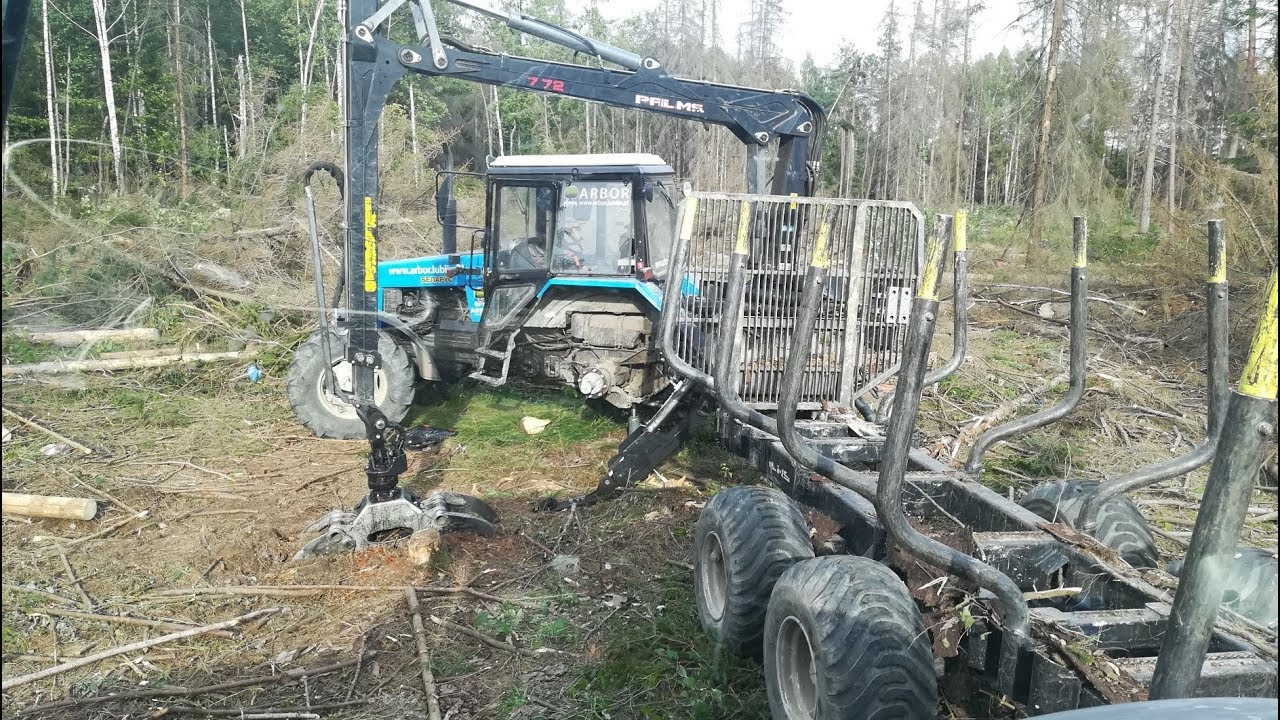 Belarus 1221.2 Jak sprawuje sie w lesie WADY I ZALETY // FORESTRY WORK