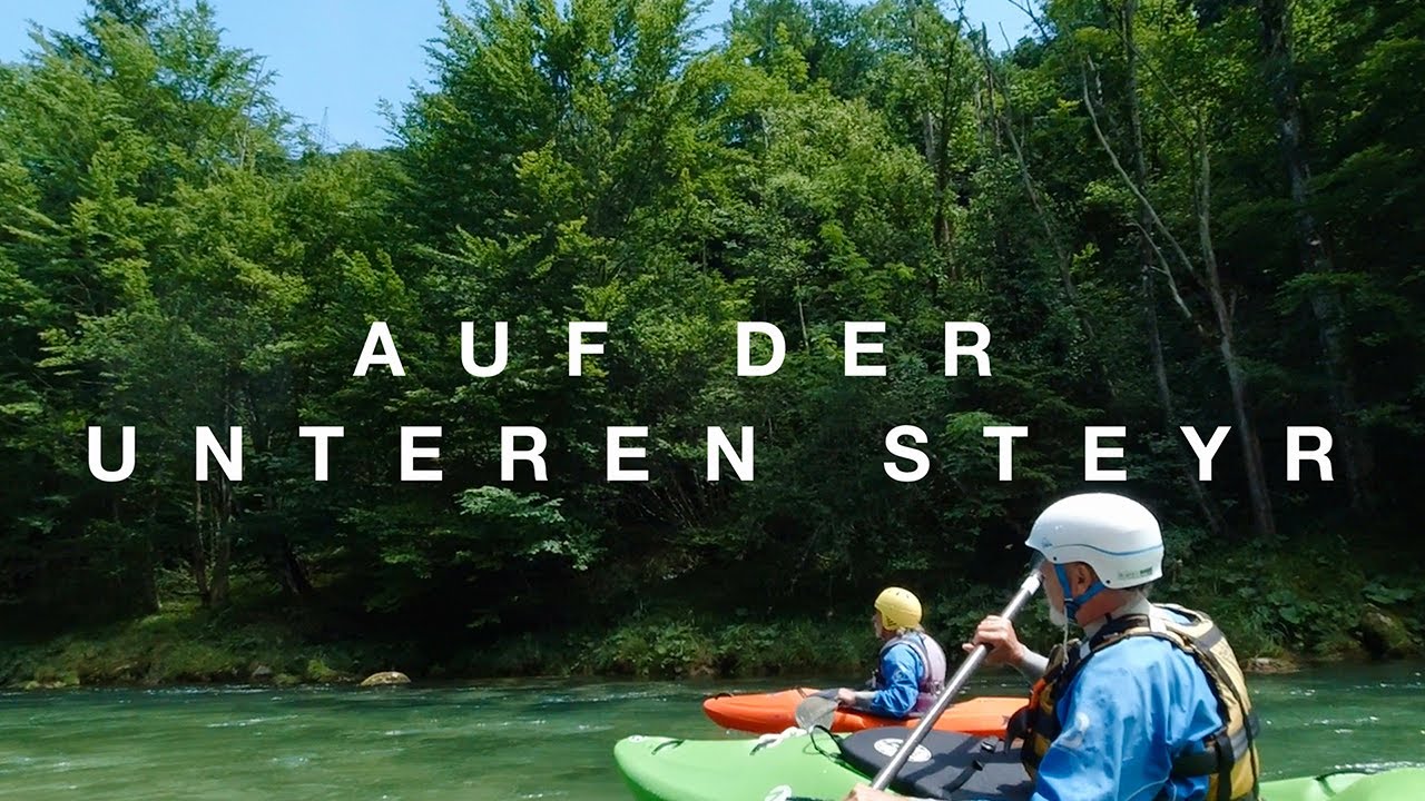 Auf der wundersch&ouml;nen unteren Steyr in Ober&ouml;sterreich mit dem Wildwasserkajak