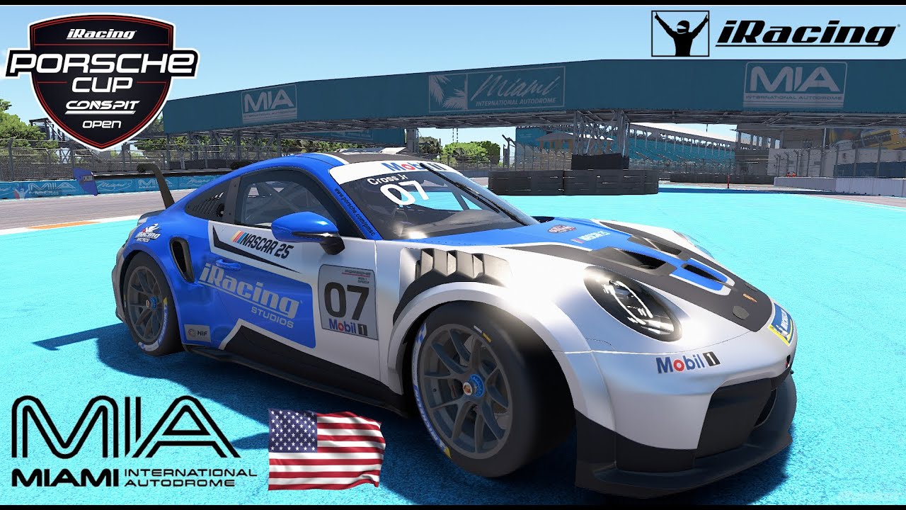 Porsche Cup at Miami GP Circuit - Open Setup!
