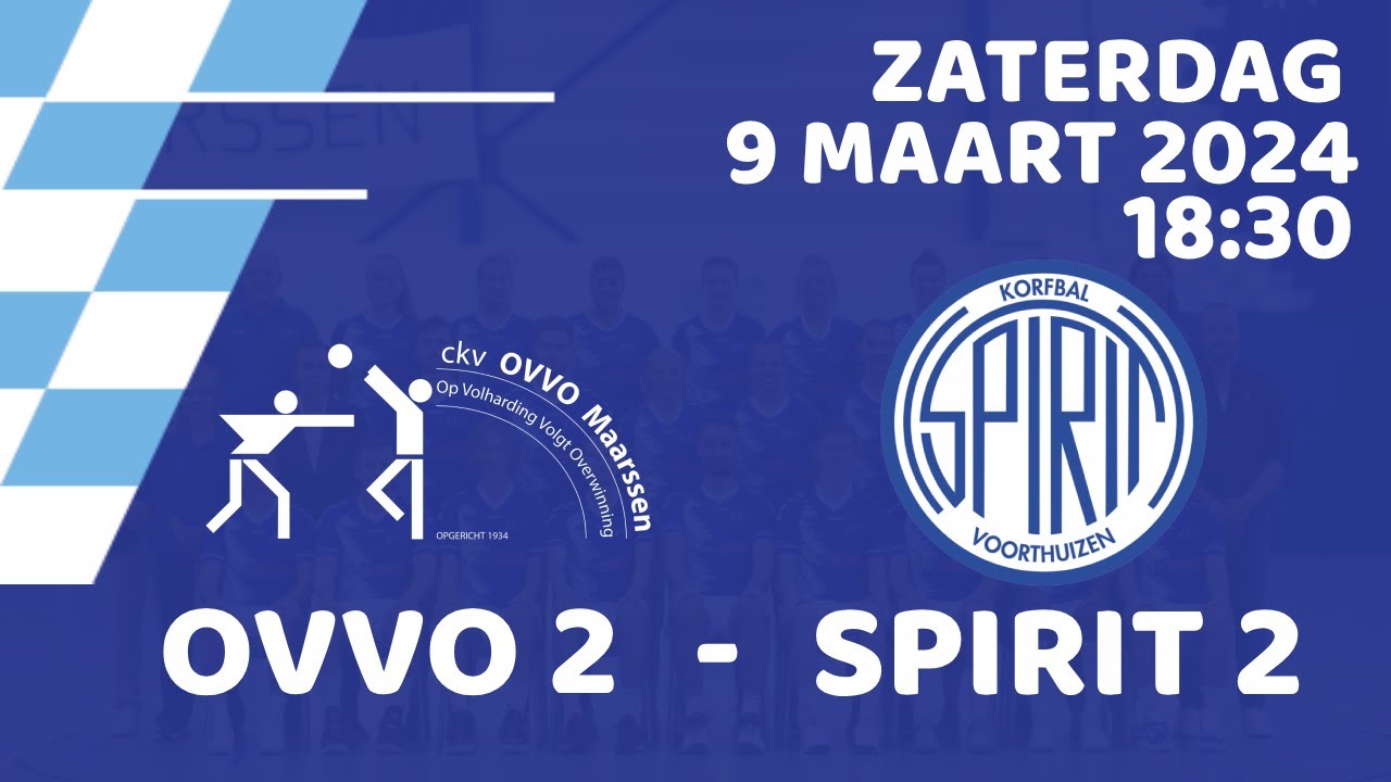 OVVO Maarssen 2 vs Spirit 2 | Livestream (9-2-2024)