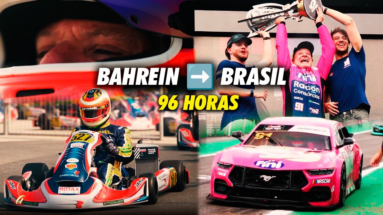 DO MUNDIAL DE KART NO BAHREIN AO TÍTULO DA NASCAR EM INTERLAGOS! As 96 horas malucas do JOVEM Rubens