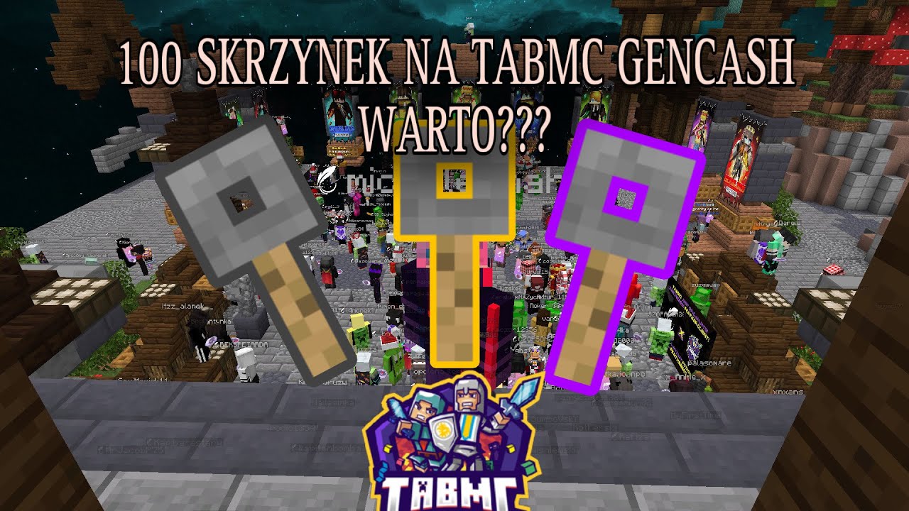 OTWORZYŁEM 100 SKRZYNEK PO NOWEJ AKTUALIZACJI GENCASH NA TABMC.PL (losowanie na gigaboxa)