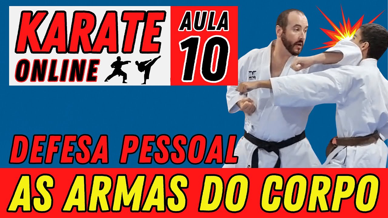 KARATE ONLINE | AULA 10 -  DEFESA PESSOAL EM CURTA DISTÂNCIA - COTOVELO E MÃO ABERTA
