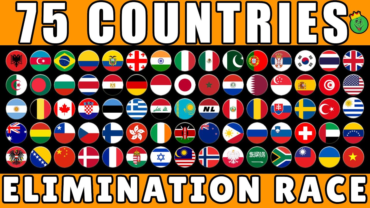 75 Countries Elimination Marble Race