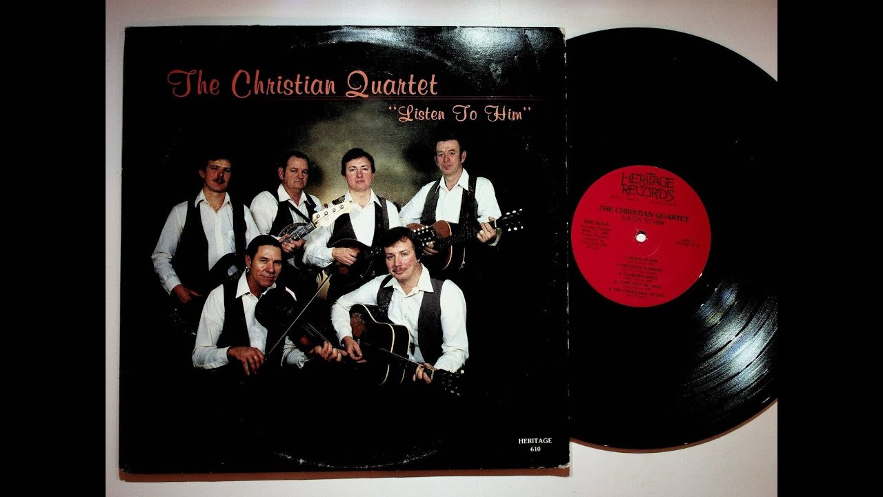 1985 Ennice North Carolina Christian Quartet Listen To Him Bluegrass Gospel Vinyl LP Record