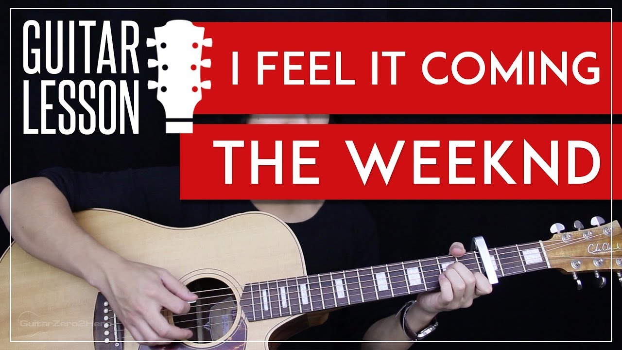 I Feel It Coming Guitar Tutorial - The Weeknd Feat. Daft Punk Guitar Lesson 🎸 |Easy Chords|