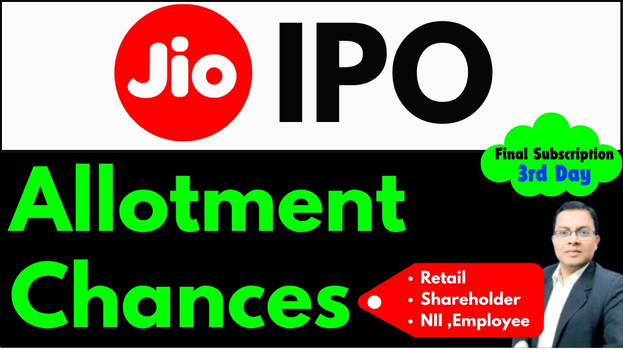 JIO IPO Allotment chances I JIO IPO Final Subscription I JIO Platforms IPO GMP