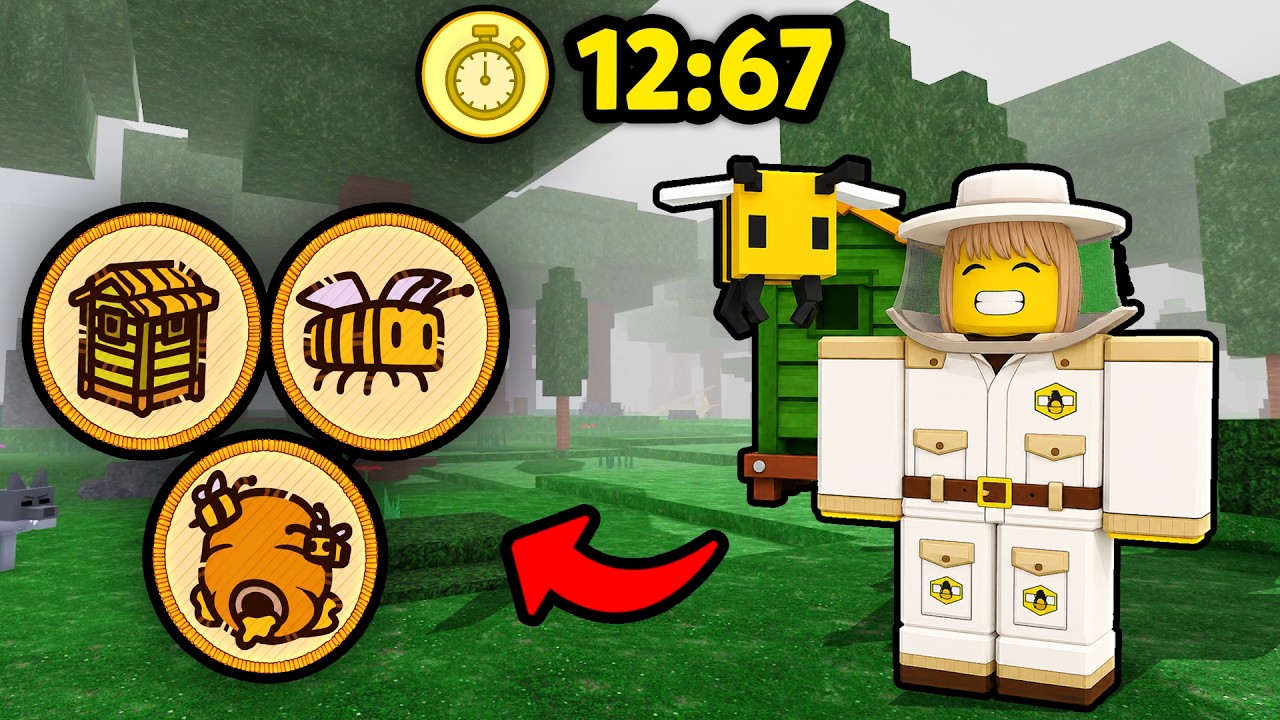 I Speedran The NEW BEE Update Badges in 99 Nights In The Forest