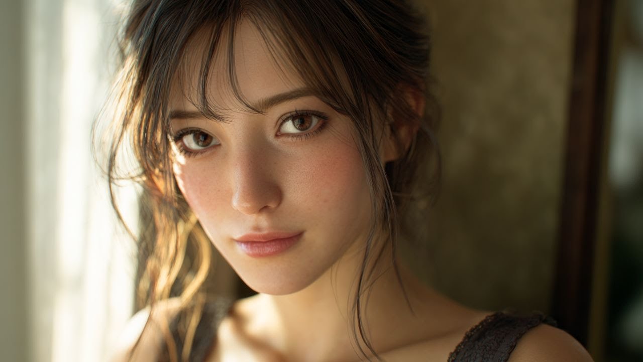 午後のまなざし、光の余韻｜Quiet Eyes in Warm Light