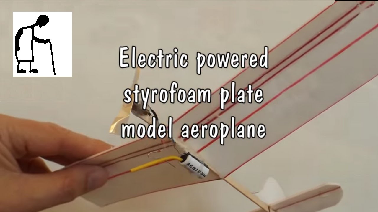 Electric Powered Styrofoam Plate Airplane