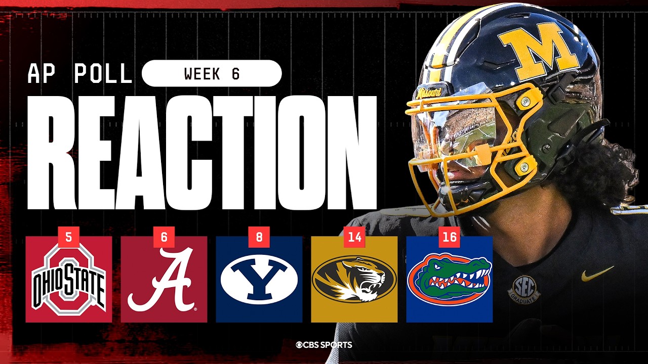 AP Top 25 Poll Released 🚨: Alabama is the best team in SEC? Mizzou into Top 15, Florida falls