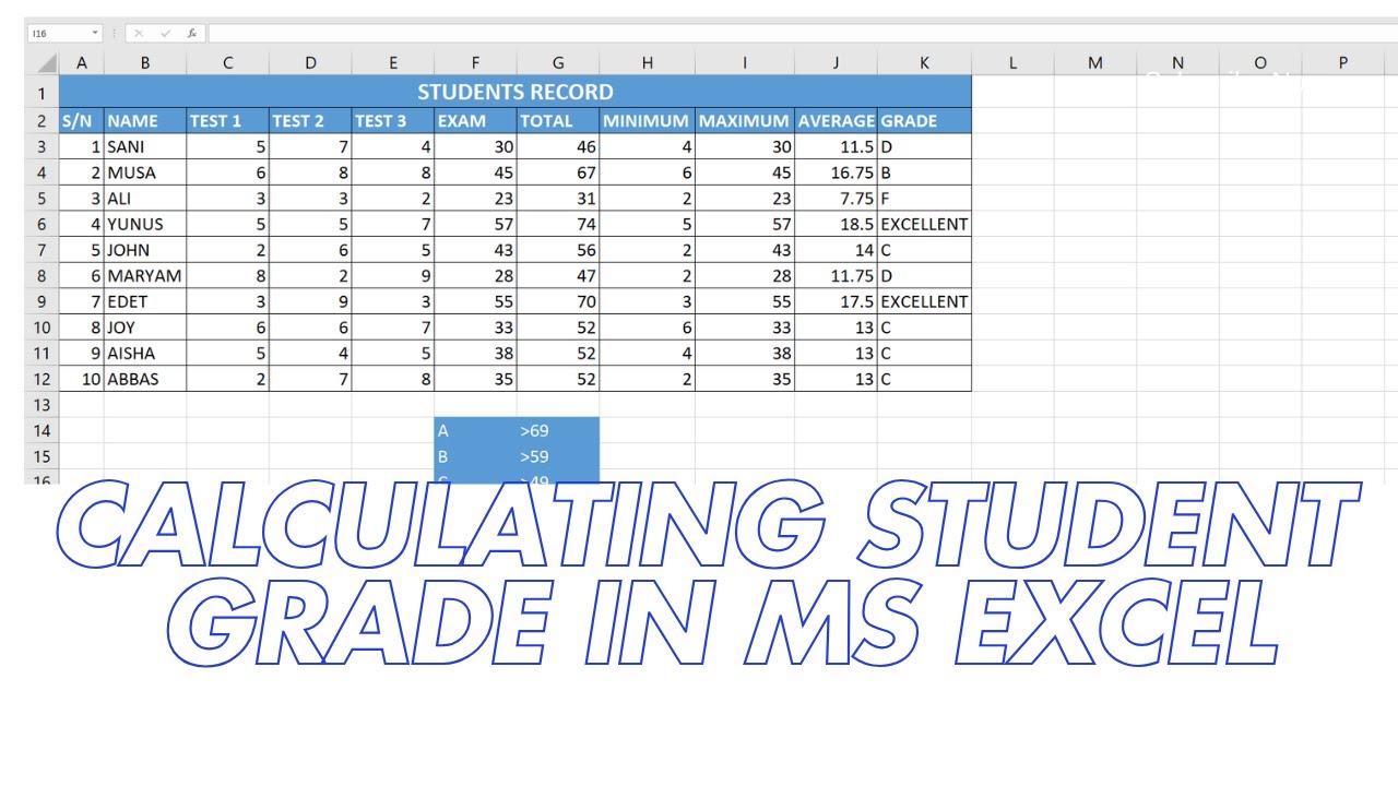 "Excel Hack: Automatically Calculate Student Grades in Minutes! 🎓📊" 2024