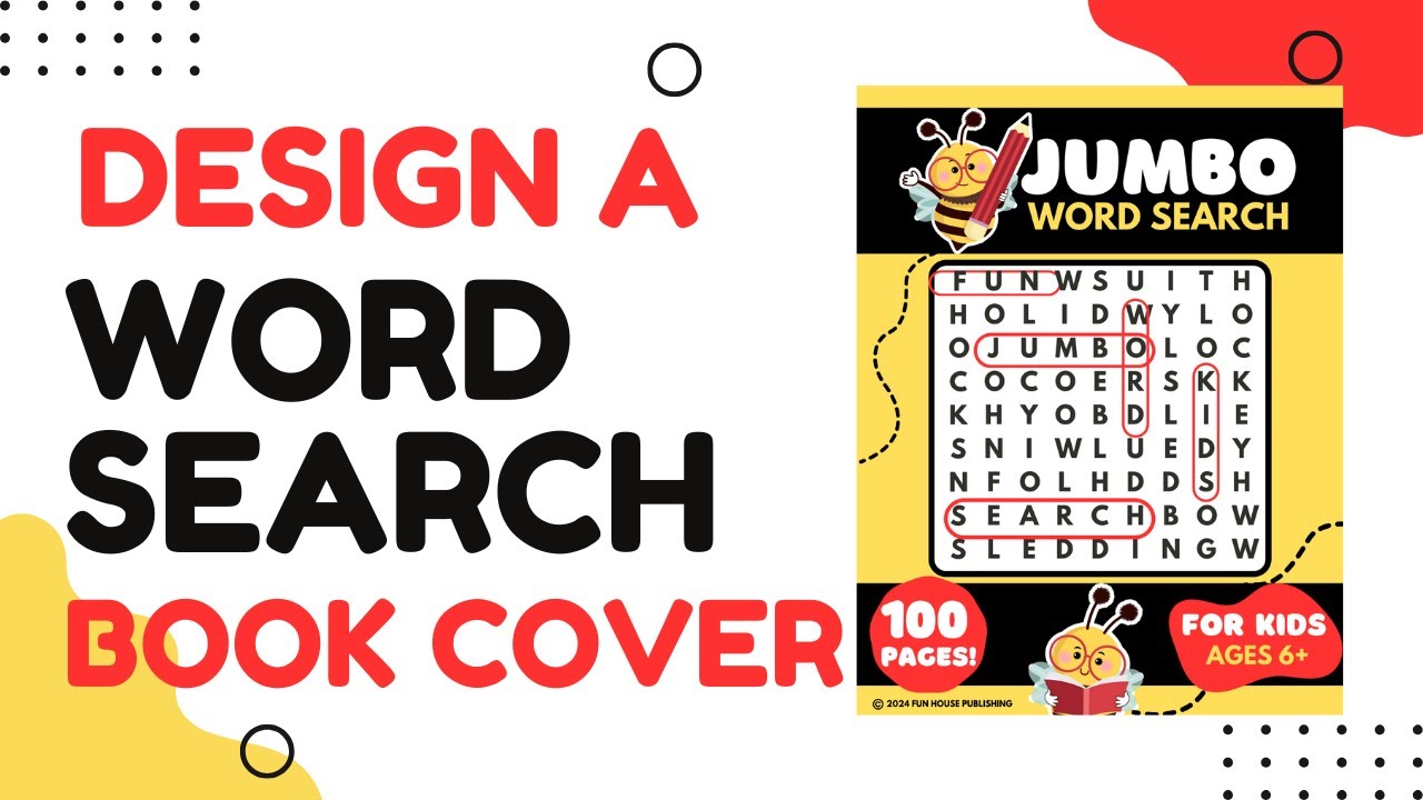 How To Design A Word Search Book Cover In Canva | Step-By-Step Tutorial For Beginners