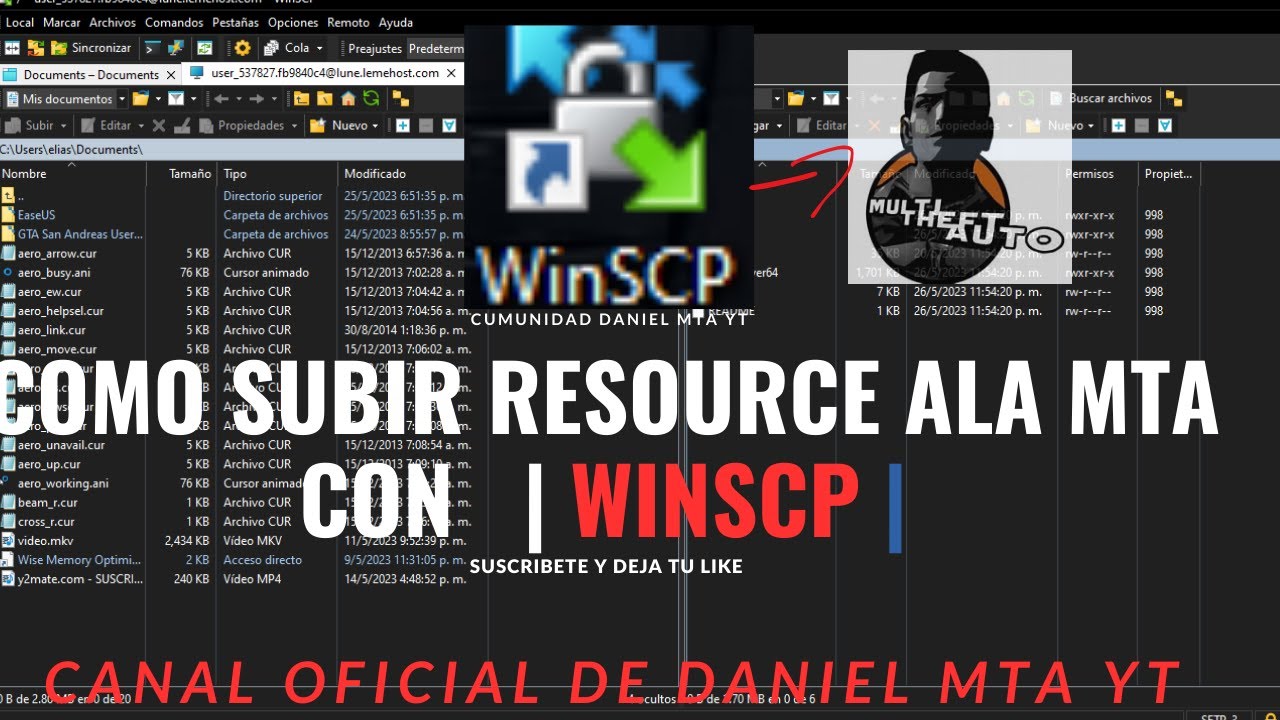 COMO SUBIR ⬆ RESOURCE A LA MTA 🎮 DESDE | WINSCP | (Video Tutorial 📖Facil)