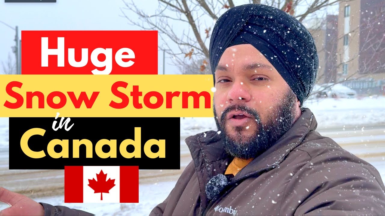 Huge Snow Storm in Canada 2024 | How to Survive? | Gursahib Singh Canada