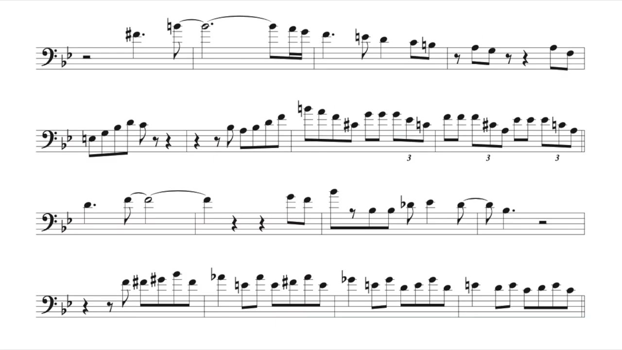 RhythmChanges - Andre Hayward  Transcription