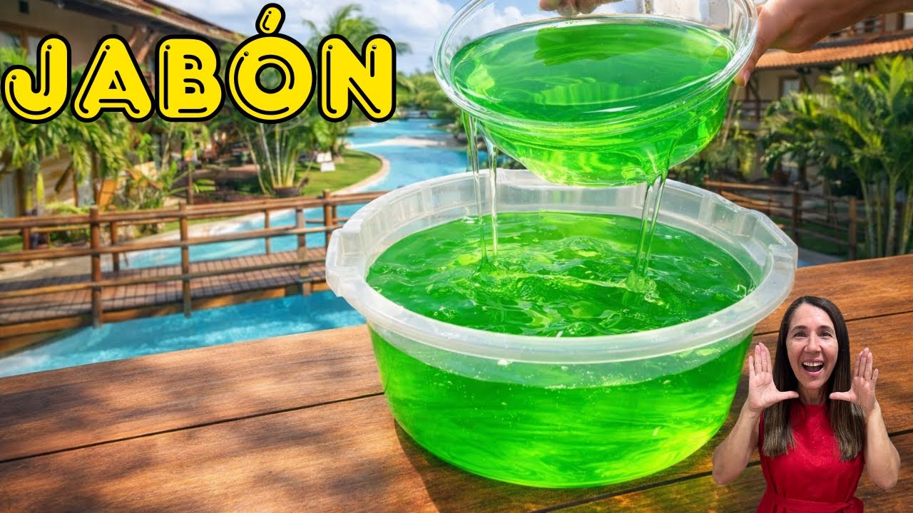 🔴CÓMO HACER 10L DE JABÓN CASERO FUERTE Y MEJORADO CON 200ML DE ACEITE