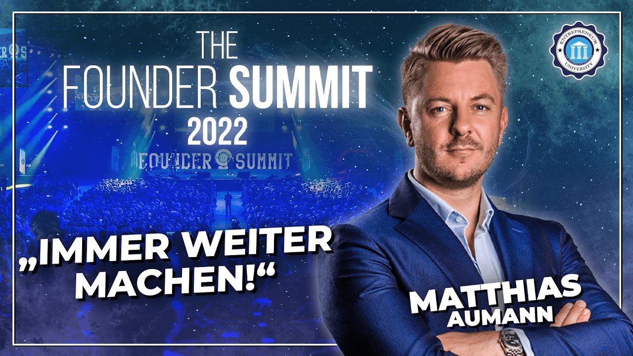 War das die richtige Entscheidung? MATTHIAS AUMANN über das Gründen und Skalieren von Unternehmen!