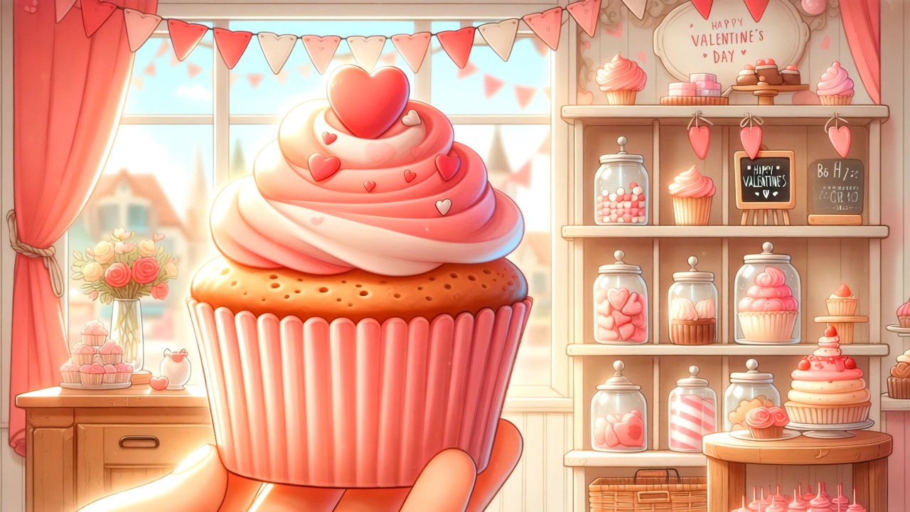 💘 A Delicious Valentine's Day Treat!  🧁 A Cute Valentine's Day Ambient Video with Charming Music