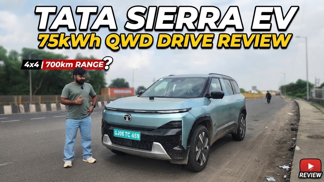 Tata Sierra EV 0&ndash;100 Acceleration | 75kWh Review Real-World Range, AWD Test & Driving Experience