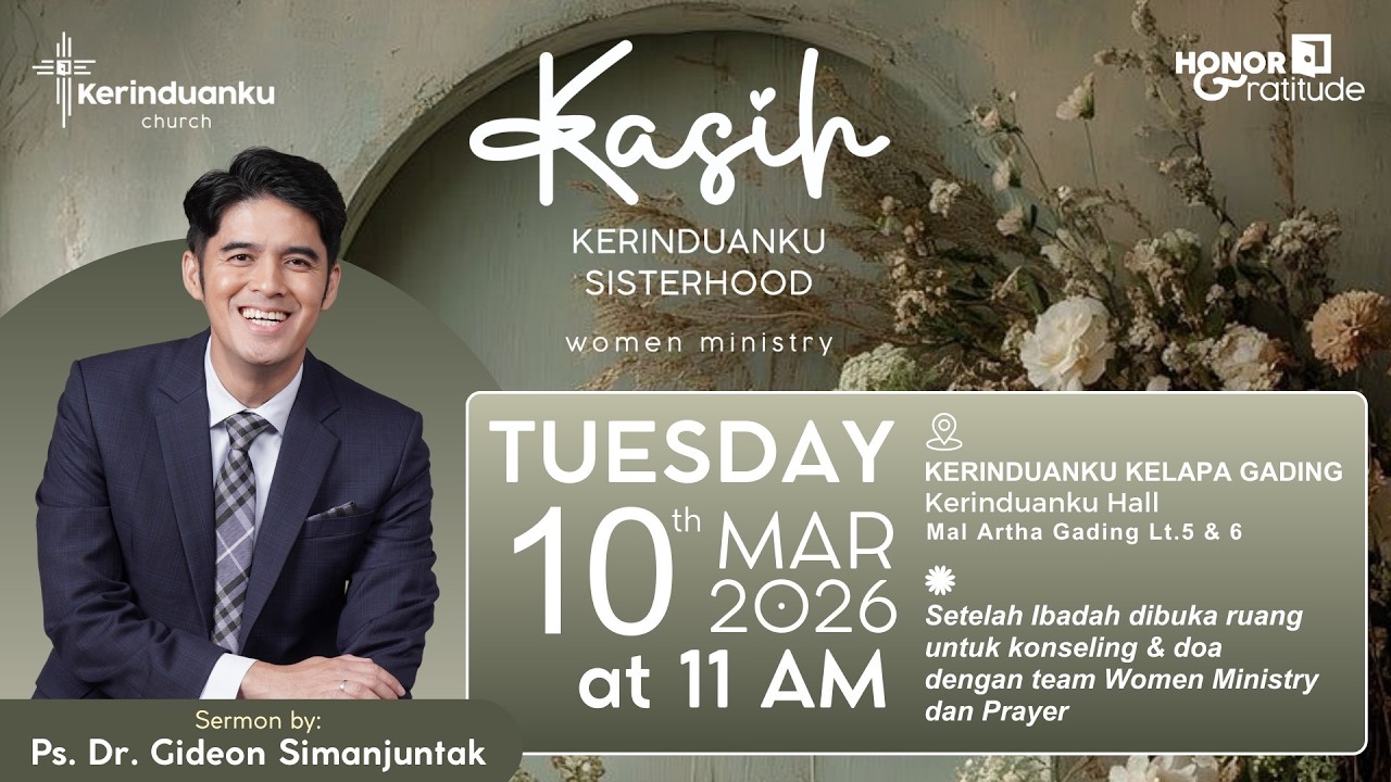 Ps. Dr. Gideon Simanjuntak | Women Ministry (10 MAR 26 - 11.00)