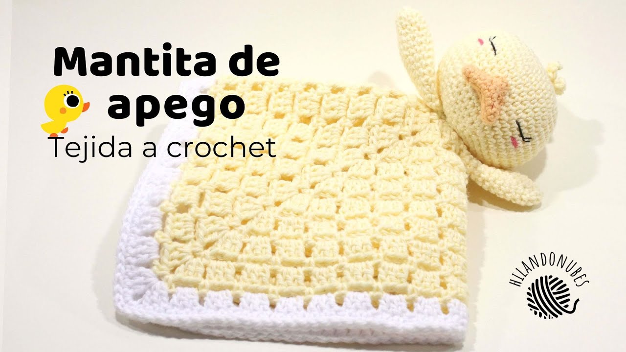 Como hacer mantitas de apego crochet patito 🦆​💛