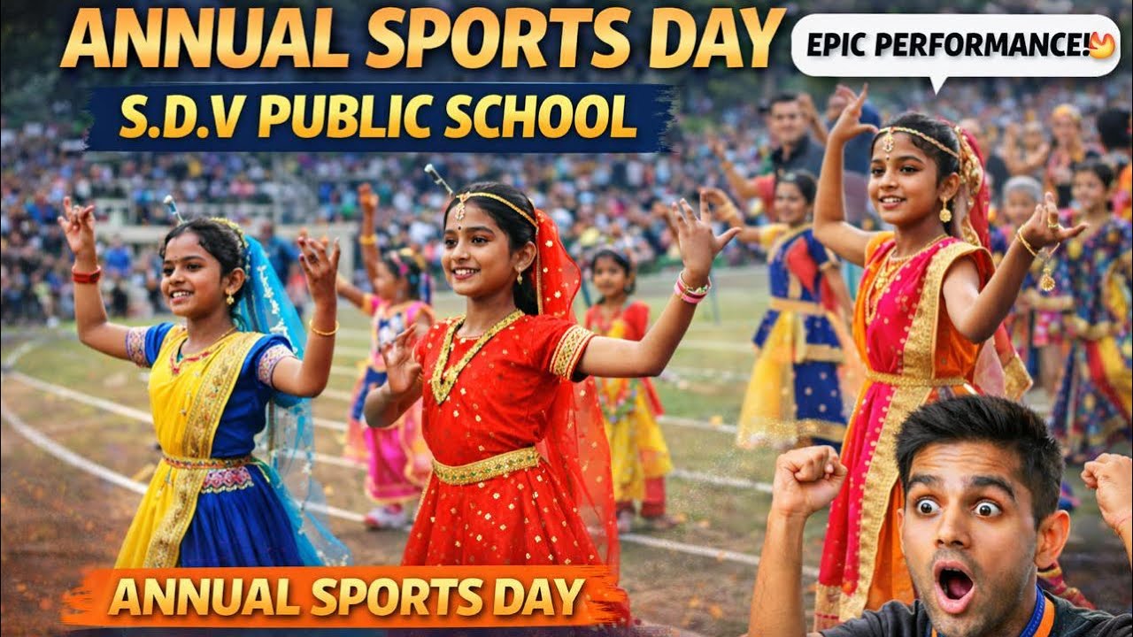 Annual sports day S.D.V Public School ￼(2026)