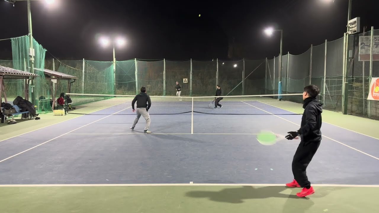 【Tennis-doubles】寒波の中、直近の漢ダブルス練習会