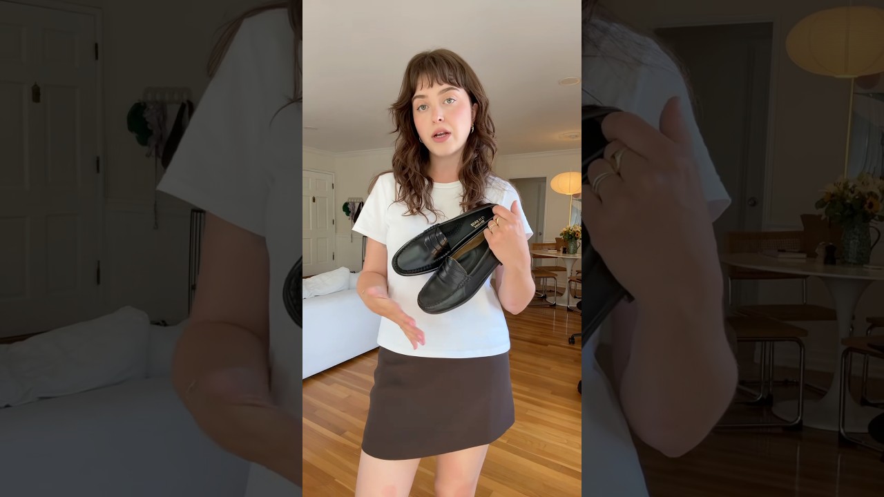 My favorite loafers and how much they broke in over a year! #loafers #slowfashion