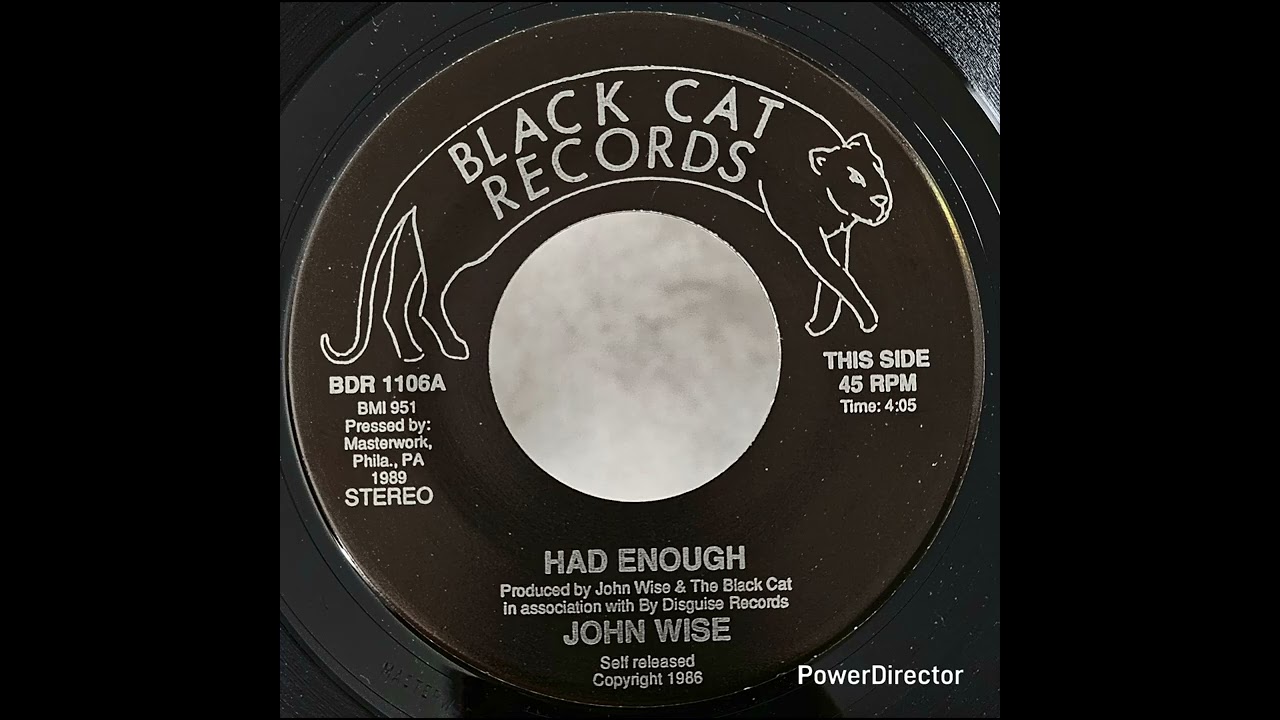 JOHN WISE - HAD ENOUGH [[ Black Cat Rec 1989 ( released 1986) ]] --ObSCuRe SynTh FuNk--