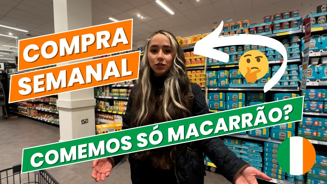 🇮🇪 SUPERMERCADO 2026 - QUANTO GASTAMOS POR SEMANA PRA UM CASAL? 🇮🇪