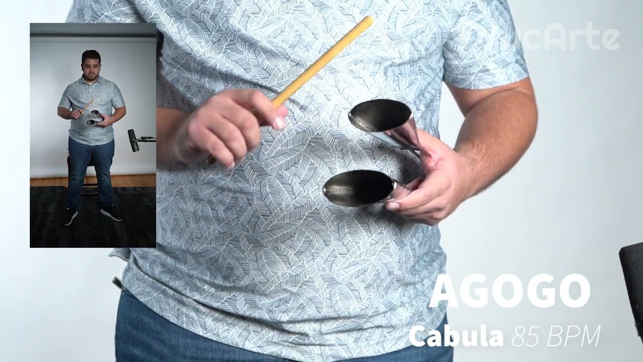 Agogô cabula (85 bpm) - Brazilian samba bateria demonstration video
