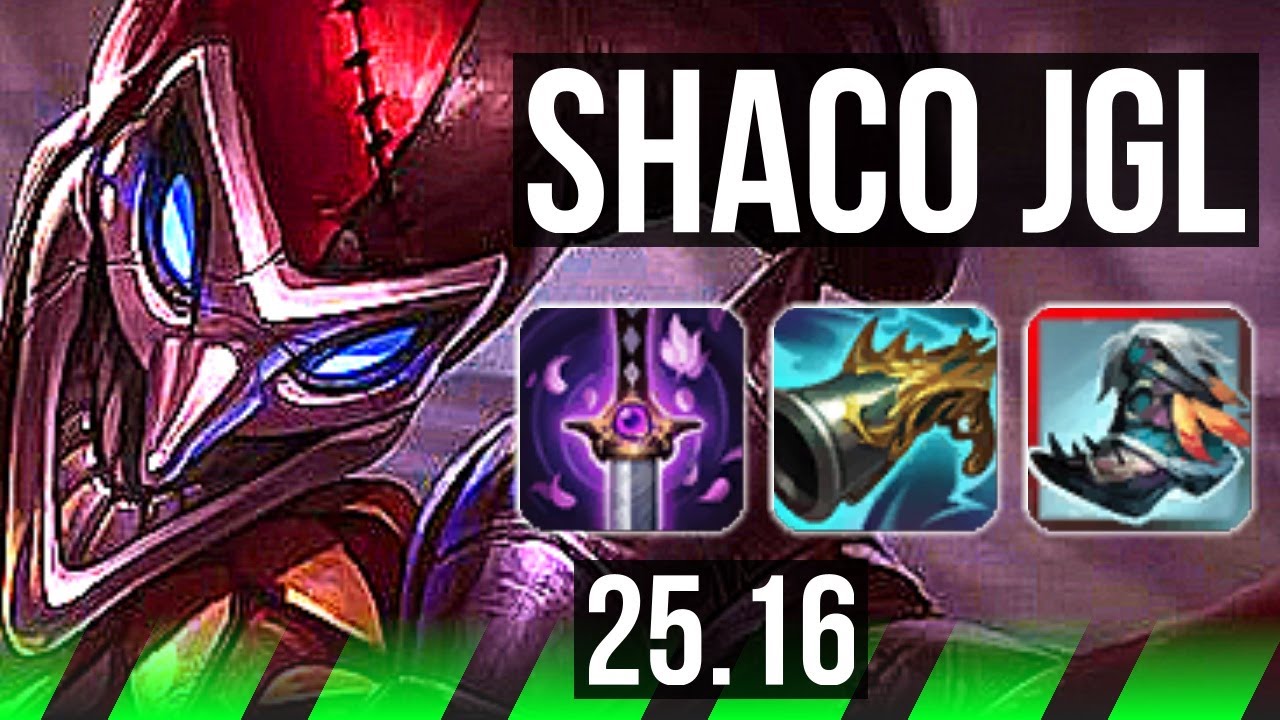 SHACO vs MASTER YI (JGL) | Legendary, 700+ games | KR Grandmaster | 25.16
