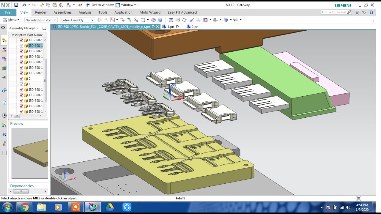 #NX MOLD DESIGN #Core Cavity without Mold Wizard #MOLD TUTORIAL