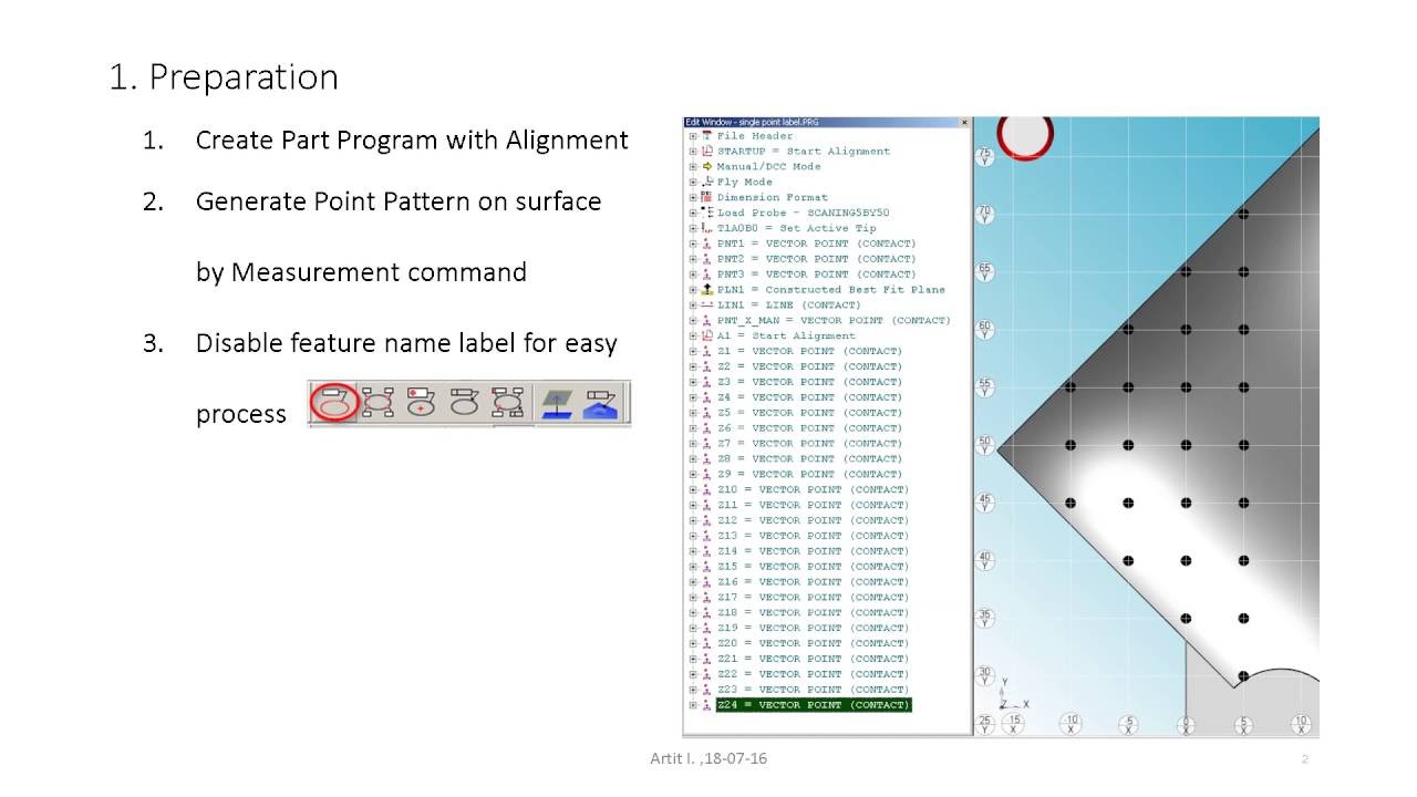 How to create Point Deviation Label By PCDMIS