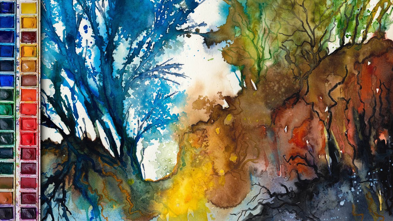 Watercolor Abstract Forests – Where the Forest Breathes