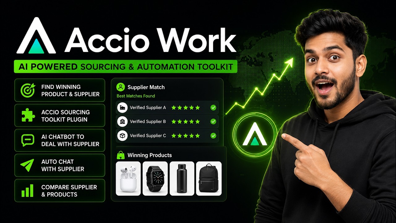 Accio Sourcing Toolkit: Find Winning Products & Best Suppliers with ONE Prompt