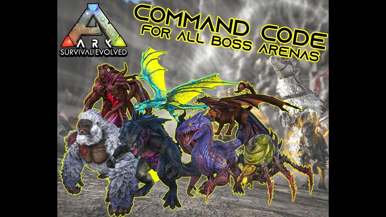 EVERY Command Code for Teleporting to all Boss Arenas | Ark Survival Evolved #PlayArk