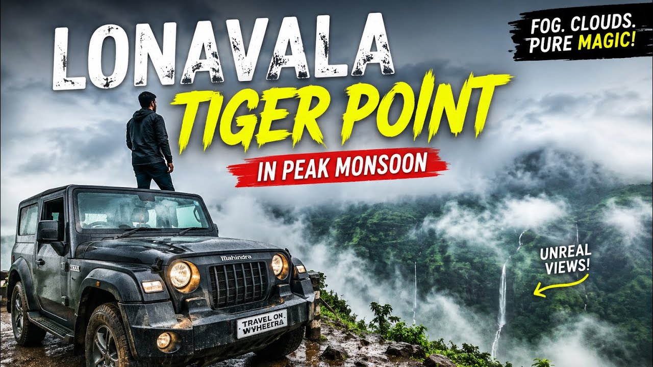 🌧️ Lonavala in Peak Monsoon! Tiger Point Has Never Looked This Beautiful 😍